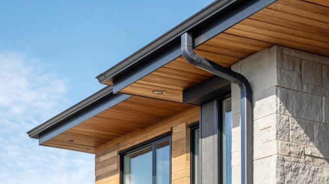Gutter installation by ManePoint Exteriors