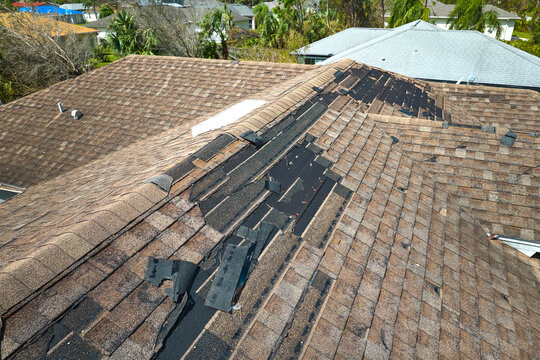 Professional storm damage roof inspection