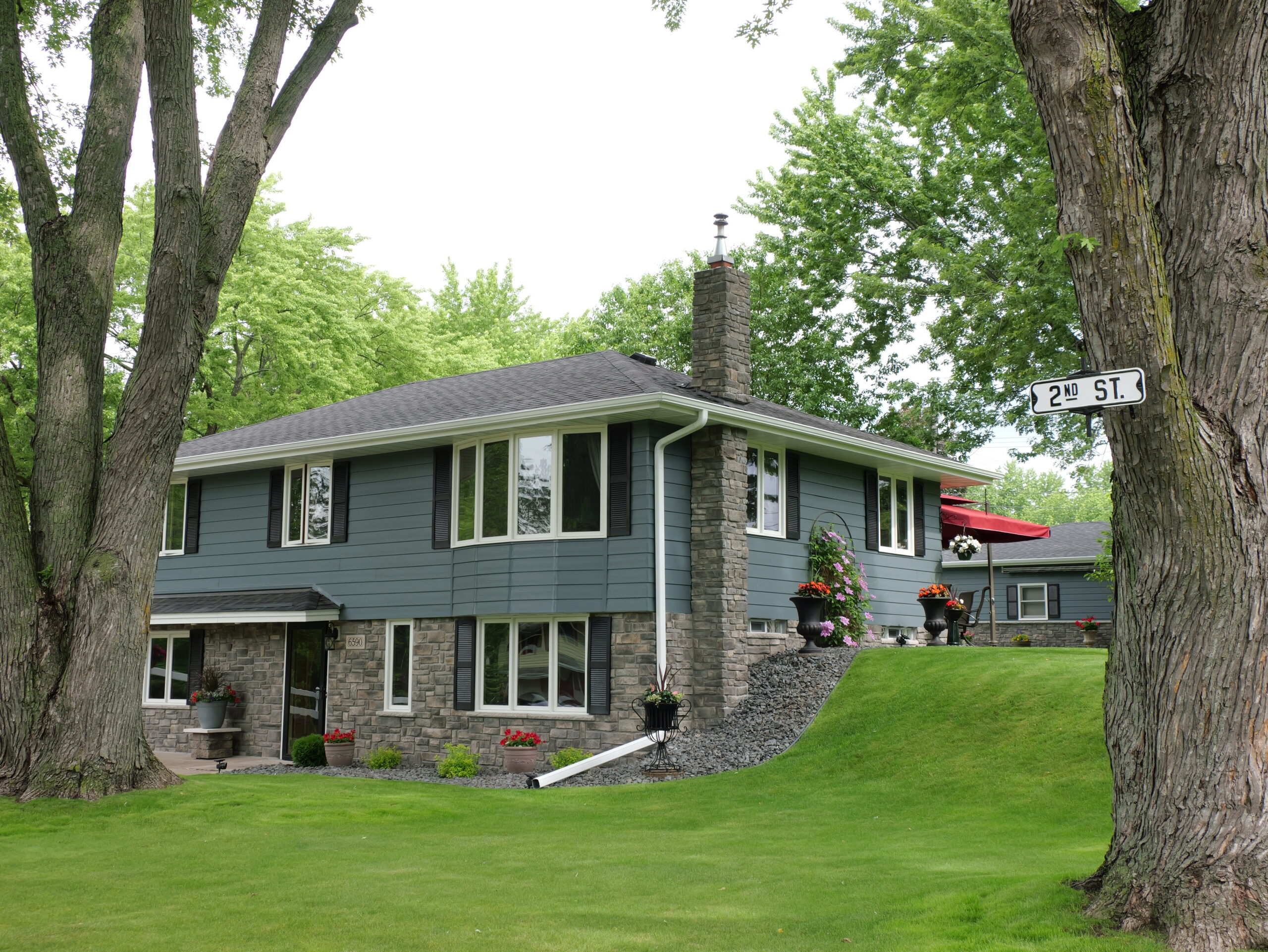 Storm damage inspection for a residential exterior