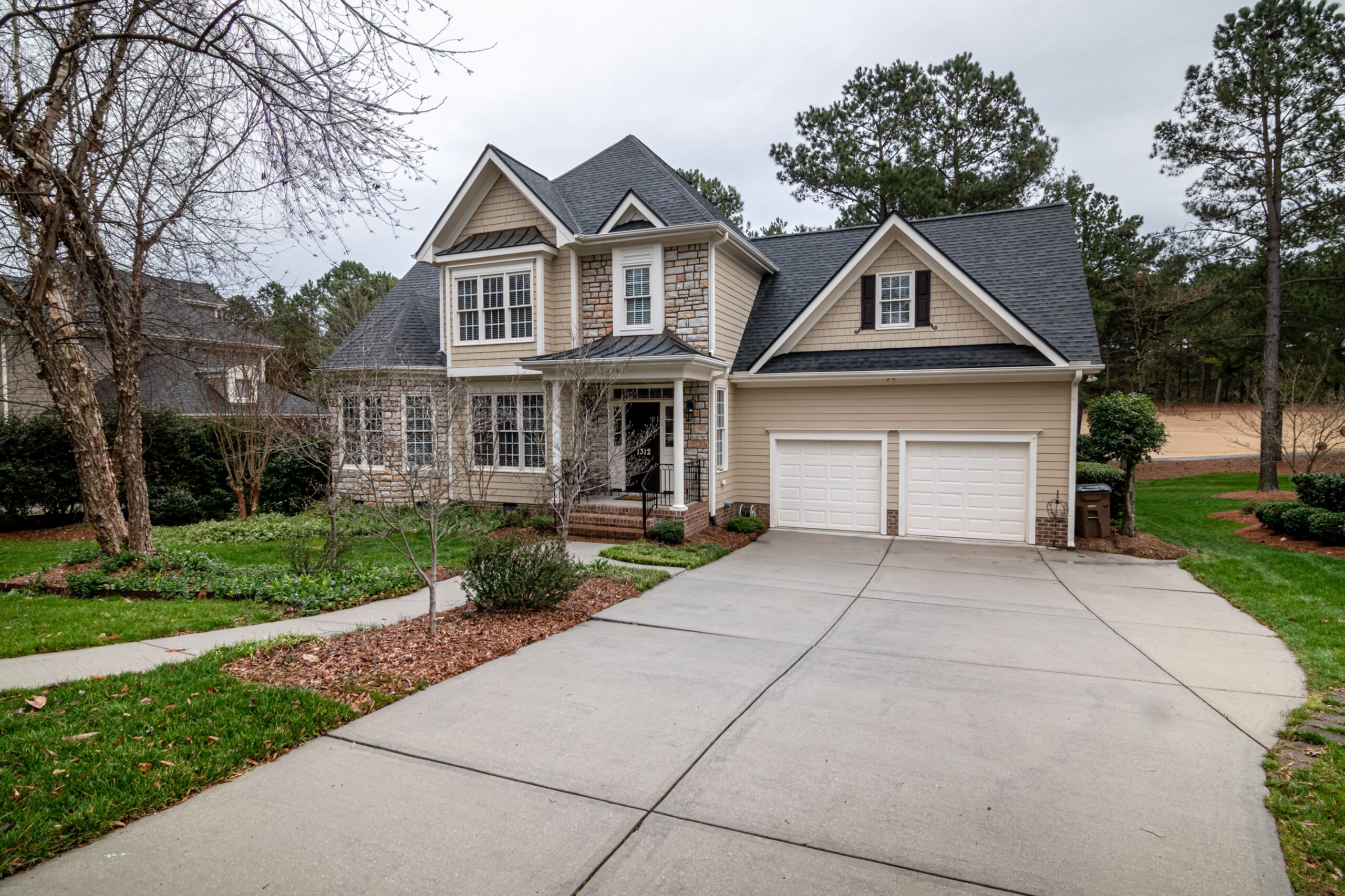 Concrete driveway installation